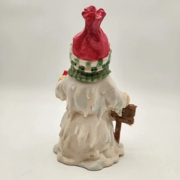 Vintage K's Collection Resin Snowman With Peace Sign Christmas Rare Holiday - Picture 6 of 9